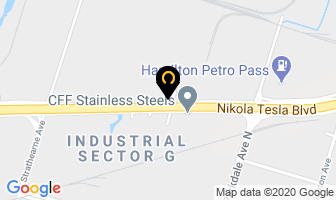 Prestige Warehouse in Hamilton map