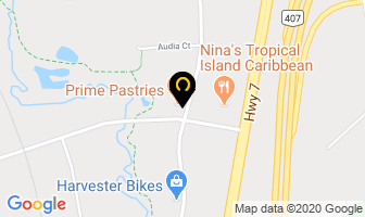 Prime Pastries in Vaughan map
