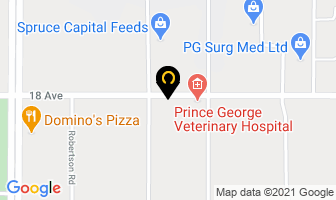Prince George Bid Depository in Prince George map
