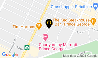 Prince George Community Foundation in Prince George map