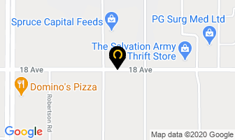 Prince George Construction Assn in Prince George map