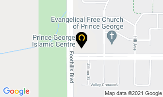 Prince George Islamic Centre in Prince George map