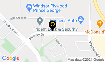 Prince George Radiators Ltd in Prince George map