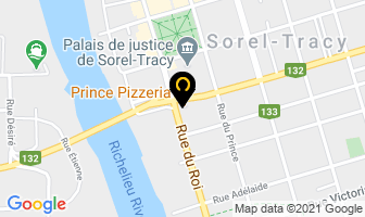 Prince Pizzeria in Sorel-Tracy map