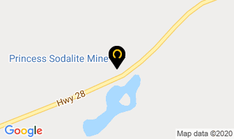 Princess Sodalite Mine in Bancroft map