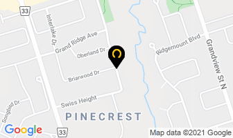 Priority Planning-Priority Growth Enterprises in Oshawa map