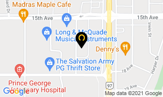 Pro Central Automotive in Prince George map