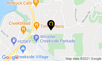Pro Ride Snowboard Camps in Whistler map