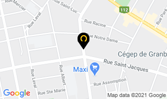 Proaction Chiropratique in Granby map