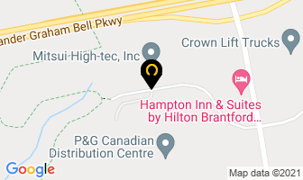 Procter & Gamble in Brantford map