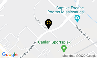Professional Auto Repair in Mississauga map