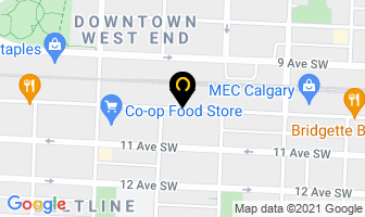 Professional Skin Care in Calgary map