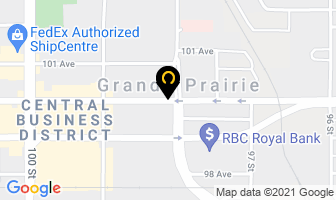 Professional Travel Services Inc in Grande Prairie map