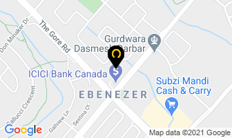 Progressive Rehab Clinic in Brampton map