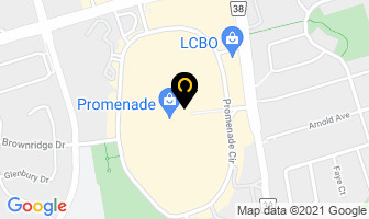 Promenade Dental Office in Vaughan map