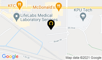 Prostate Cancer Foundation Bc in Surrey map