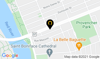 Provencher Therapeutic Massage in Winnipeg map