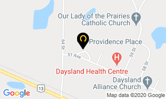 Providence Place in Daysland map