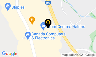 Pseudio Bayers Lake in Halifax map