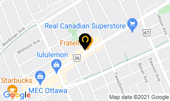 Pure Yoga Ottawa in Guelph map
