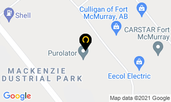 Purolator in Fort McMurray map