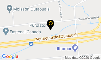 Purolator in Gatineau map
