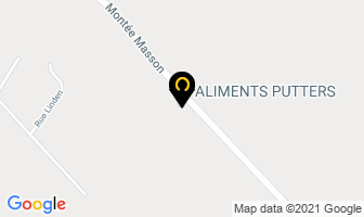 Putter's Foods Products in Chicoutimi map