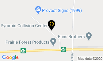 Pyramid Collision Center in Neepawa map