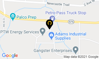 Pyramid Corporation in Drumheller map