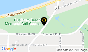 Qualicum Beach Memorial Golf Course in Nanaimo map