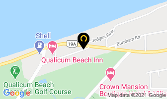 Qualicum House B & B in Qualicum Beach map
