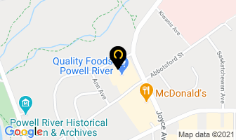 Quality Foods in Powell River map
