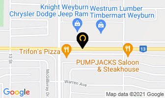 Quality Tire Service Ltd in Weyburn map
