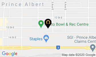 Quan's Automotive in Prince Albert map