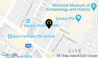 Quebecor Media in Montreal map