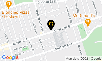 Queen Margherita Pizza in Orillia map