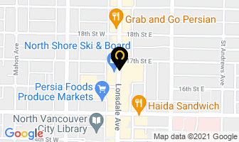 Queen Nails in North Vancouver map