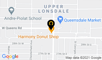 Queens Cross Liquor Store in North Vancouver map