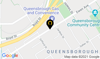 Queens Motor Hotel in New Westminster map