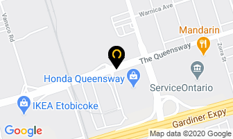 Queensway Auto Service Experts in Etobicoke map