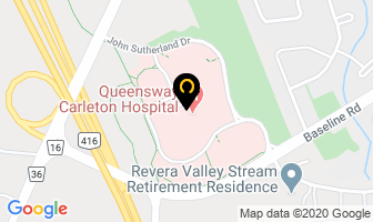 Queensway Carleton Hospital in Guelph map