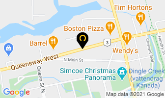 Queensway Therapy Inc in Simcoe map