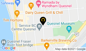 Quesnel Volunteer Fire Dept Firehall No 1 in Quesnel map