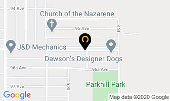 Quest First Aid Services & Trucking in Dawson Creek map