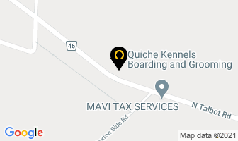 Quiche Kennels Boarding And Grooming in Tecumseh map