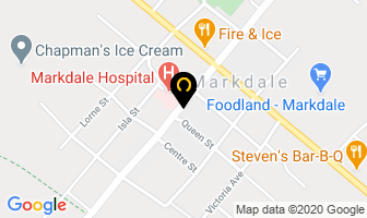 Quilters' Line in Markdale map