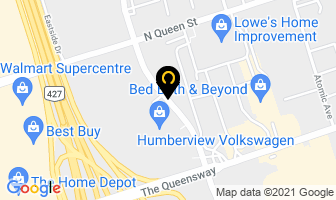 Qvf Inc in Etobicoke map
