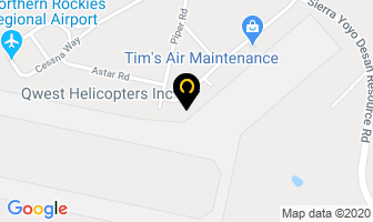 Qwest Helicopters Inc in Fort Nelson map