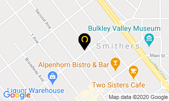 R A Schrader Funeral Home in Smithers map