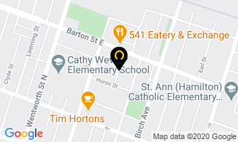 R & J Property Management in Hamilton map